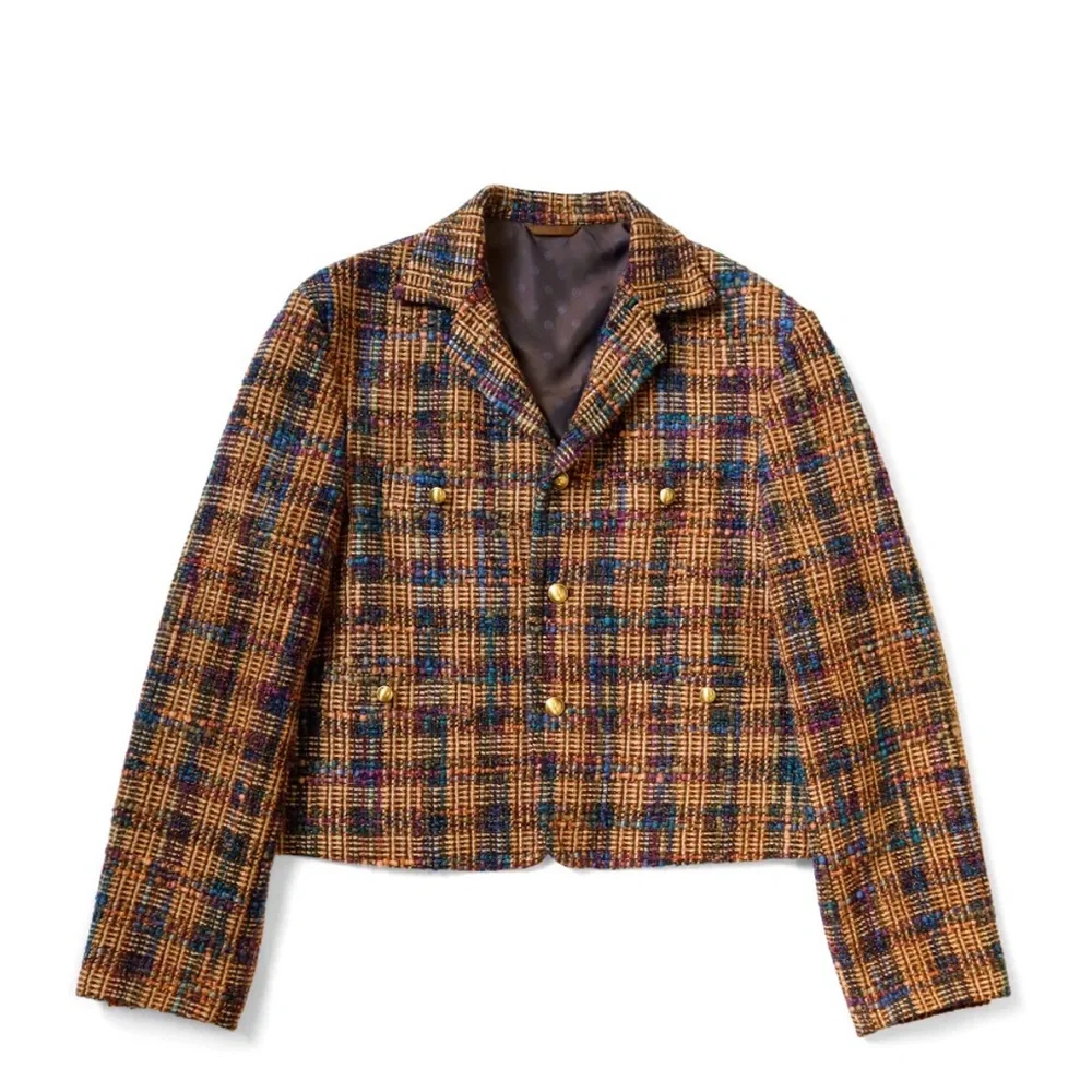 KAPITAL CASA TWEED CHECK BABA SAWYER JACKET Size 2 - Picture 1 of 6